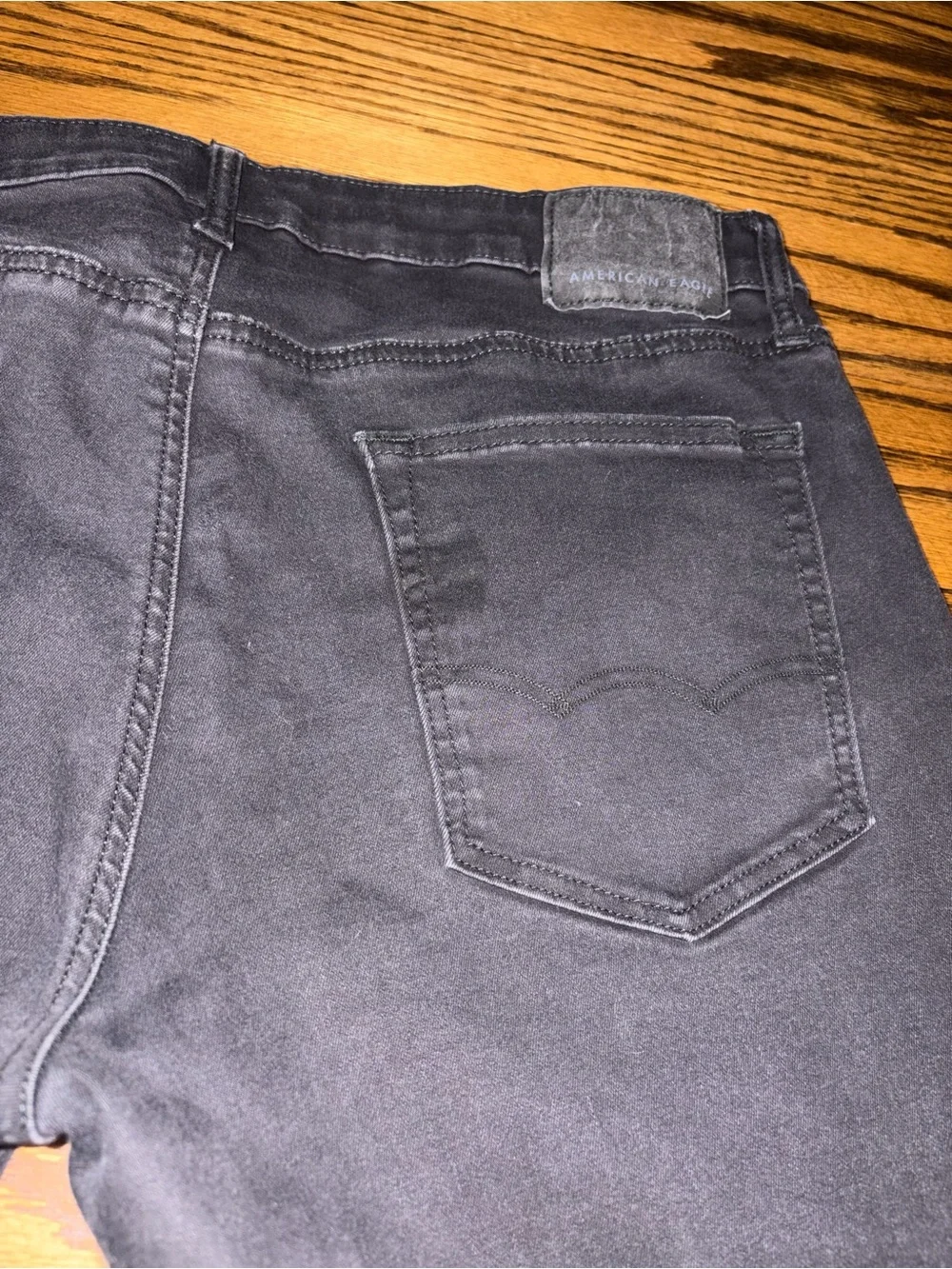 American Eagle 36x36 slim straight black jeans AEO